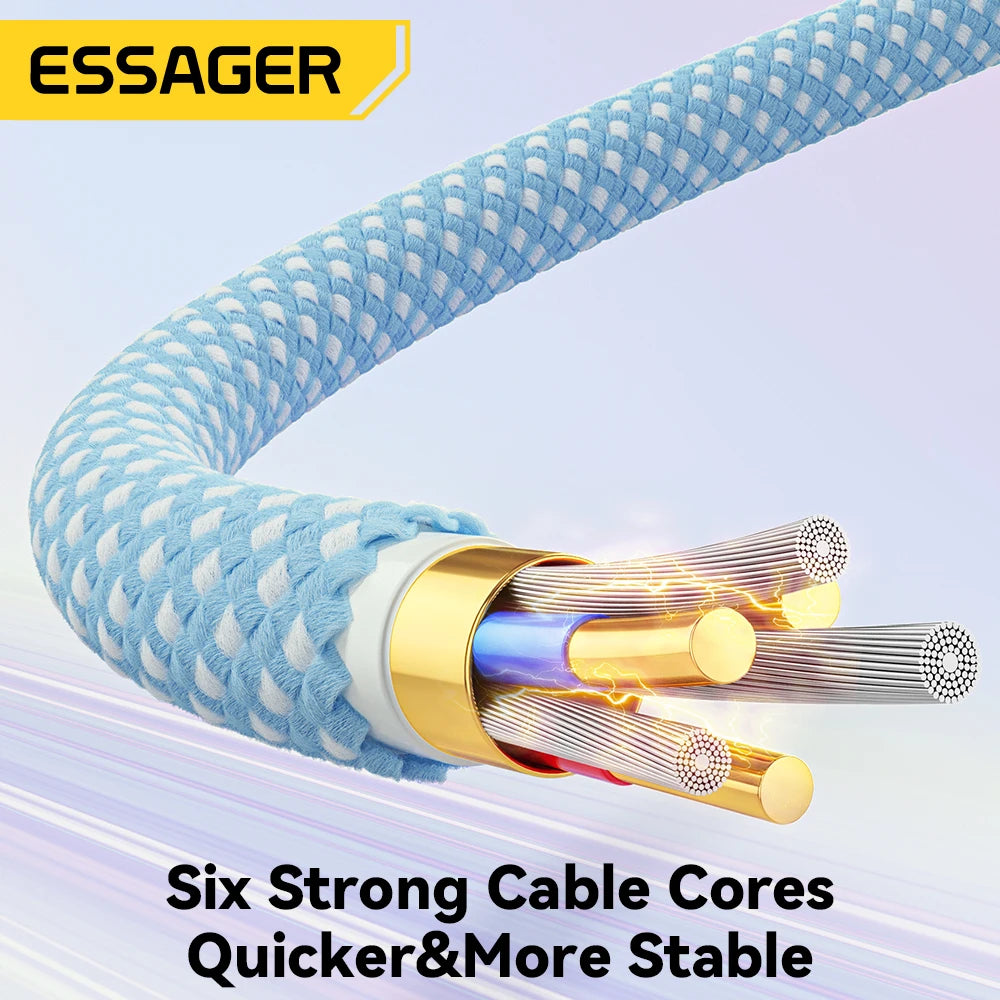 Essager 100W USB-C to USB-C braided fast charging cable
