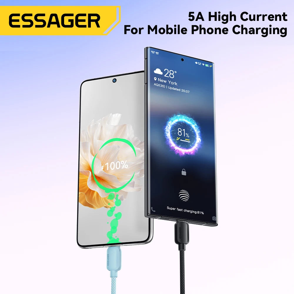 Essager 100W USB-C to USB-C braided fast charging cable